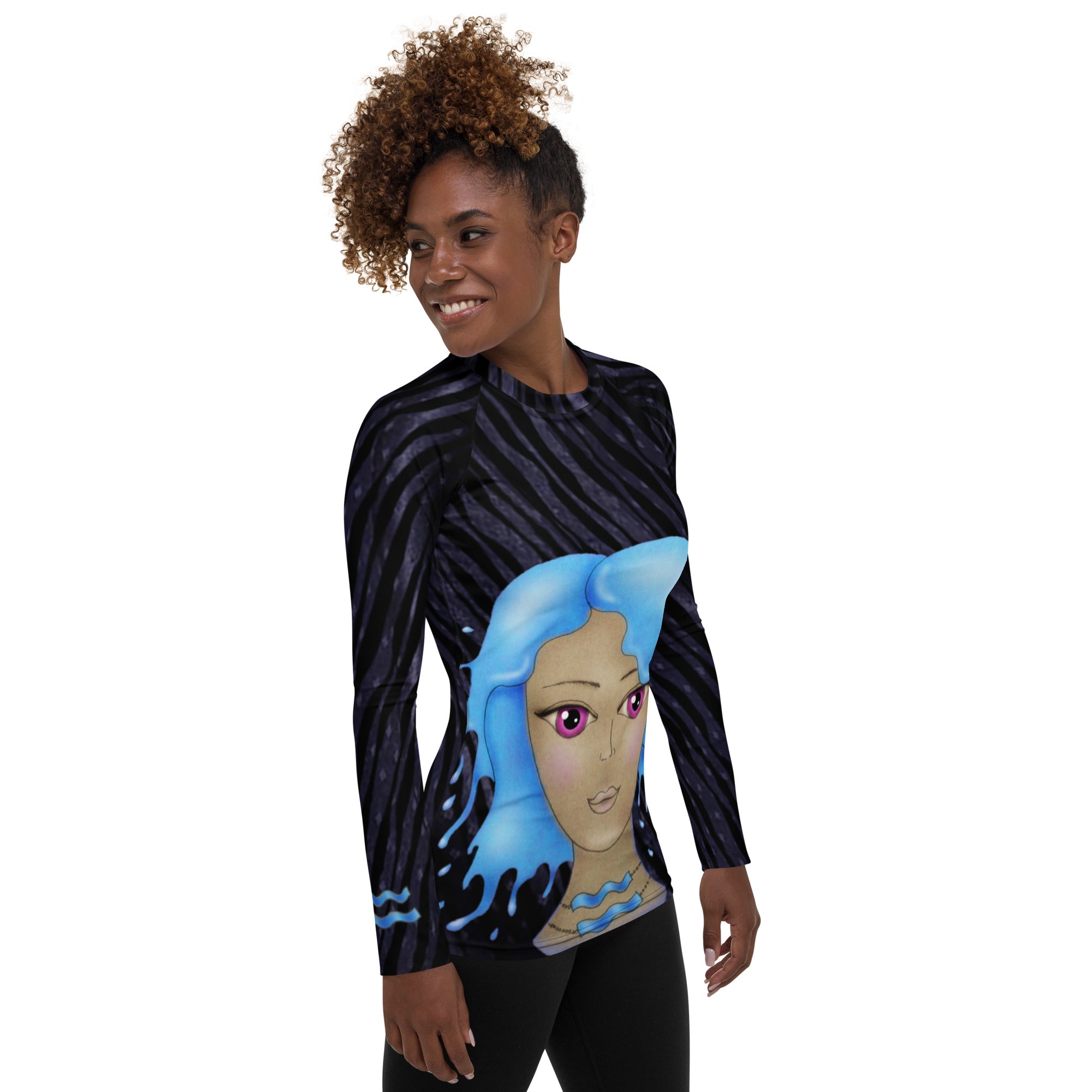 aquarius-exercise-gym-top-rashguard-runningtop-dance-top-cosmic-yoga-wickedyo10